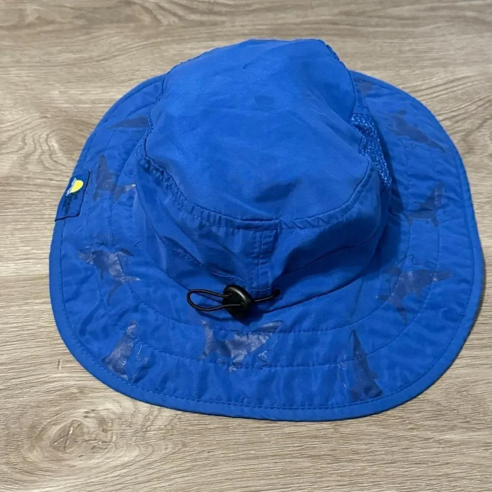 Kid's Sun Protection Zone Blue Shark Bucket Hat 50+ UPF